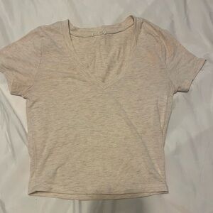 Beige crop top from forever 21 size small